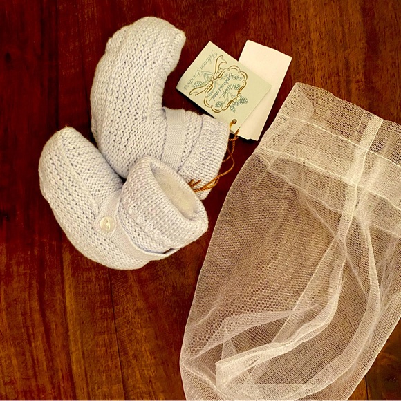 feltman brothers Other - Feltman Brothers baby booties blue beautiful new w tags newborn 0-6 mos